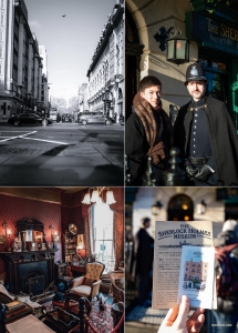The detective fiction fans among our artists investigate the Sherlock Holmes Museum in London.